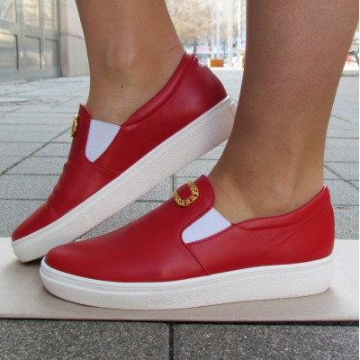 Cango & Rinaldi piros slipon