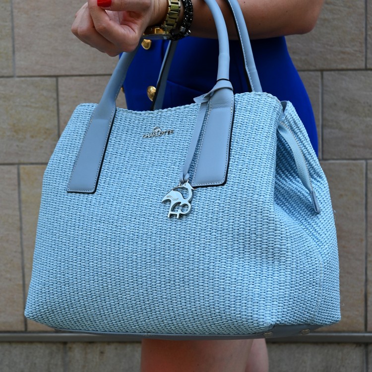 Charlotte kék nagyméretű táska