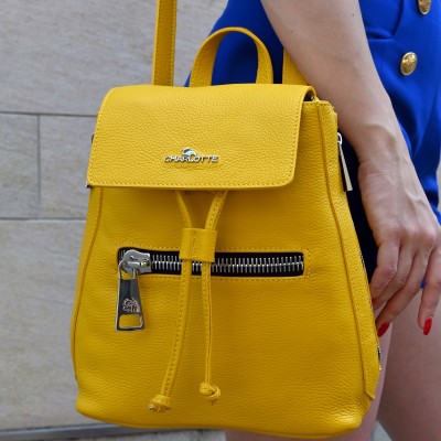 Charlotte sárga átalakítható táska