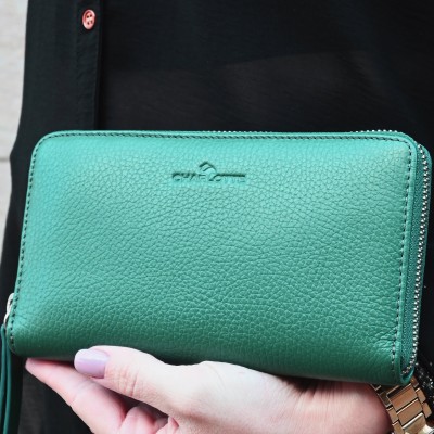 Charlotte zöld pénztárca
