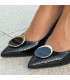 Giorgio Fabiani fekete alkalmi cipő