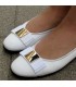 Gabriele fehér balerina cipő