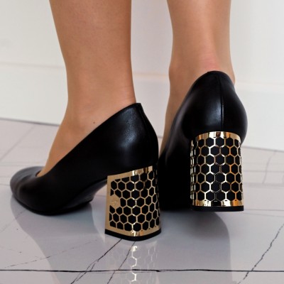 Marino Fabiani fekete magassarkú cipő