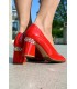 Marino Fabiani piros lakk cipő
