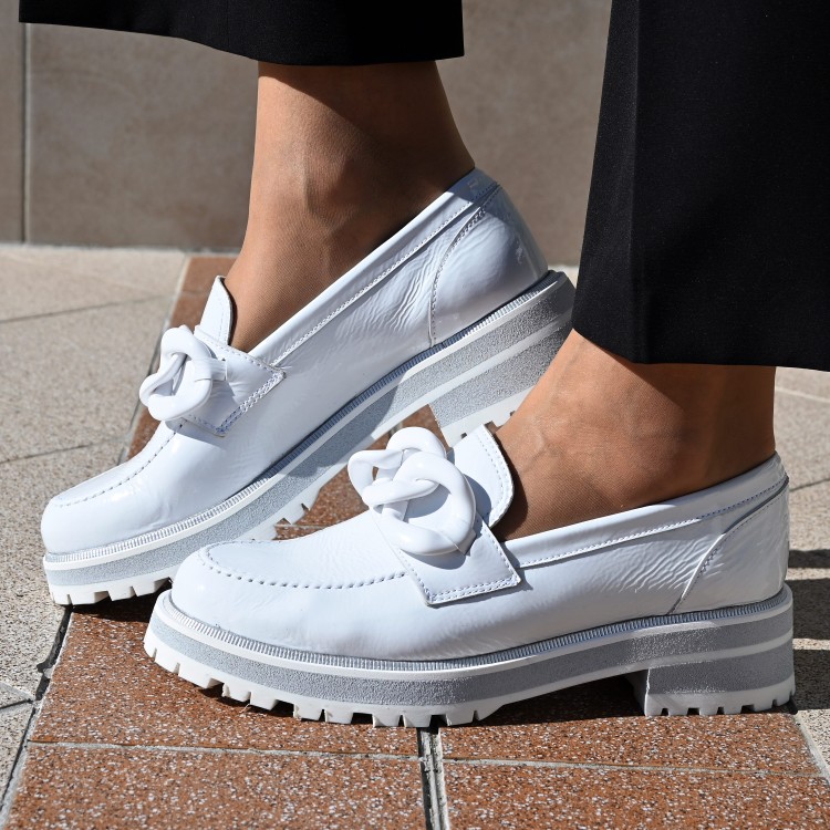 Pertini fehér láncos cipő