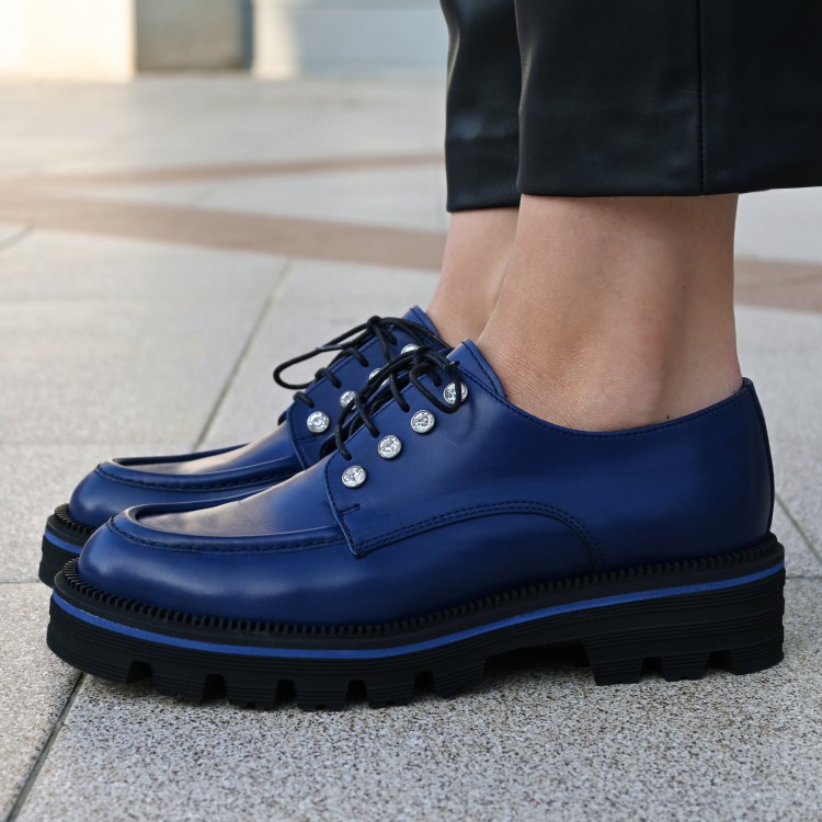 Pertini kék fűzős cipő