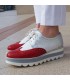 Pertini piros-fehér fűzős cipő