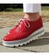 Pertini piros lyukacsos cipő