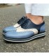 Pertini kék-fehér fűzős cipő