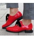 Zocal piros bársony fűzős cipő