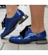 Zocal kék bársony fűzős cipő