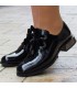 Zocal fekete bársony fűzős cipő